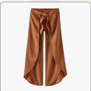 Patagonia Women Garden Island Pants Whole Weave Large in Henna Brown
